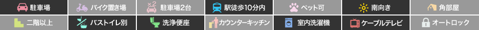グランレジデンス 国府 AーI 103の特徴アイコン
