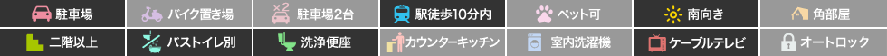 佐古二番町 マンション 1LDK 303の特徴アイコン