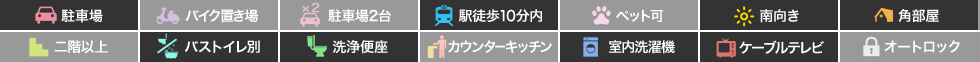 パラダイス吉村 101の特徴アイコン