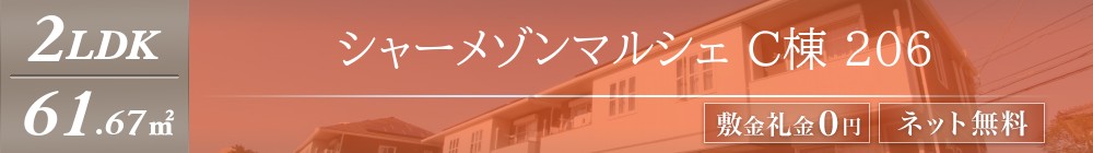 シャーメゾンマルシェ C棟 206表紙