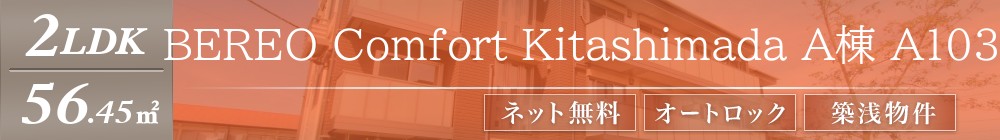 BEREO Comfort Kitashimada A棟 A103表紙