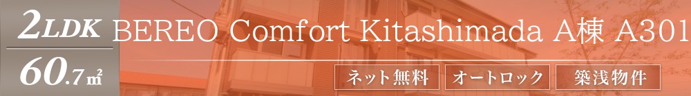 BEREO Comfort Kitashimada A棟 A301表紙