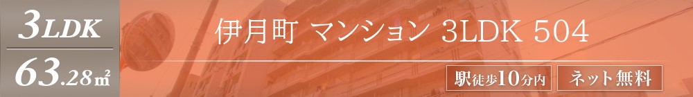 伊月町 マンション 3LDK 504表紙