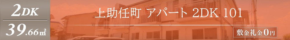 上助任町 アパート 2DK 101表紙