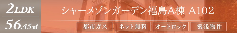 シャーメゾンガーデン福島A棟 A102表紙
