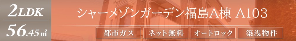 シャーメゾンガーデン福島A棟 A103表紙