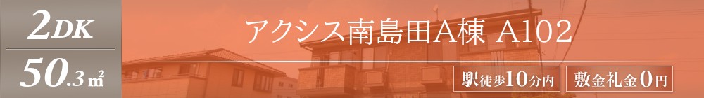 アクシス南島田A棟 A102表紙