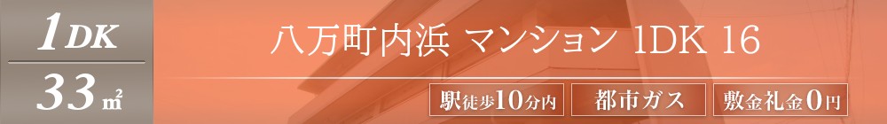 八万町内浜 マンション 1DK 16表紙