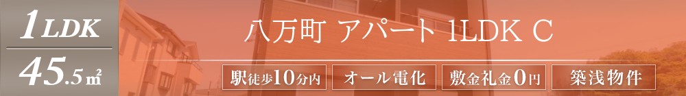 八万町 アパート 1LDK C表紙