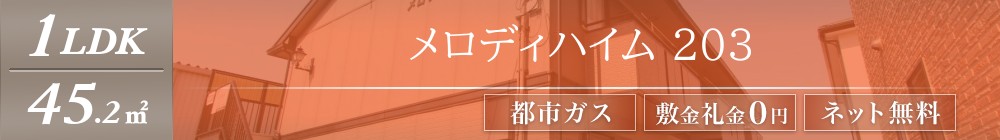 メロディハイム 203表紙