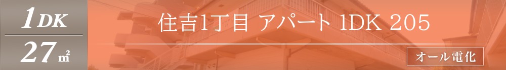 住吉 アパート 1DK 205表紙