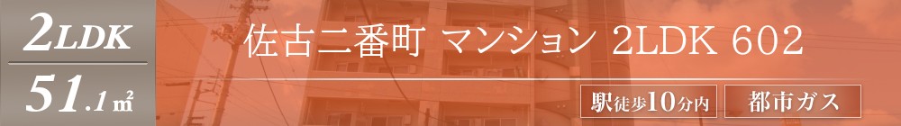 佐古二番町 マンション 2LDK 602表紙