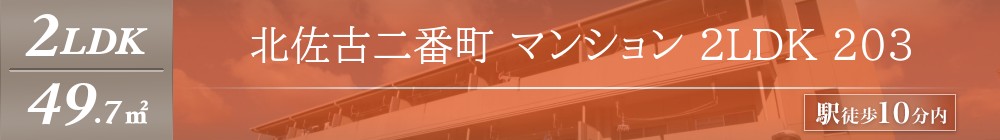 北佐古二番町 マンション 2LDK 203表紙