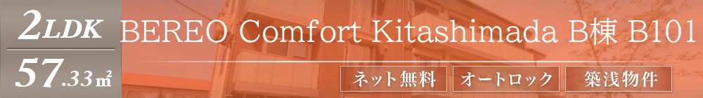 BEREO Comfort Kitashimada B棟 B101表紙