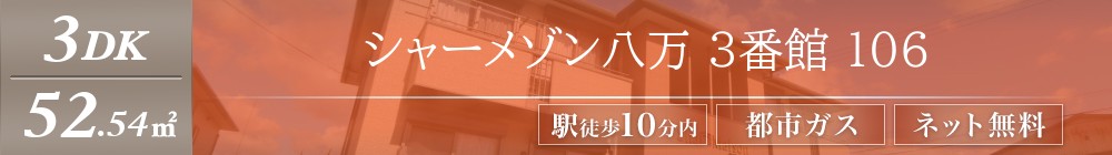 シャーメゾン八万 3番館 106表紙