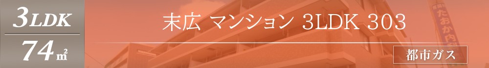 末広 マンション 3LDK 303表紙