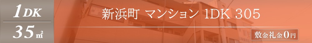 新浜町 マンション 1DK 305表紙