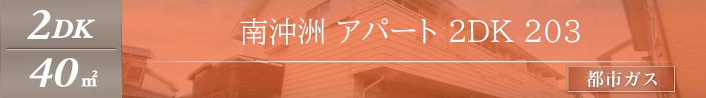 南沖洲 アパート 2DK 203表紙