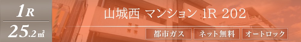山城西 マンション 1R 202表紙