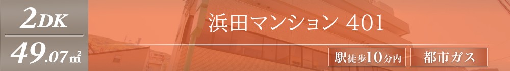 浜田マンション 401表紙