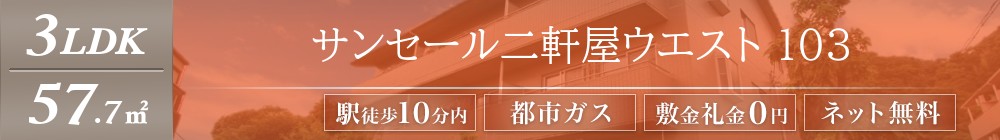 サンセール二軒屋ウエスト 103表紙