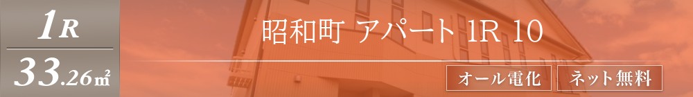 昭和町 アパート 1R 10表紙