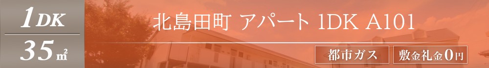 北島田町 アパート 1DK A101表紙
