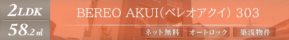 BEREO AKUI(ベレオアクイ) 303表紙
