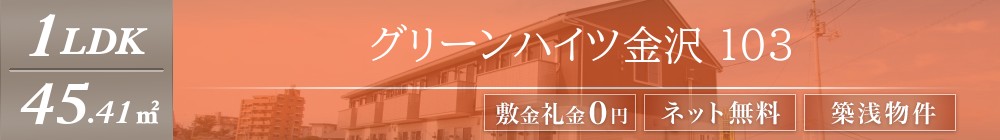 グリーンハイツ金沢 103表紙