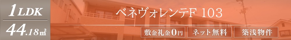 ベネヴォレンテF 103表紙
