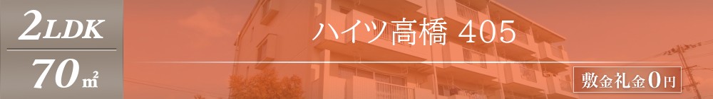 ハイツ高橋 405表紙