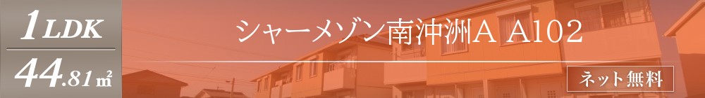 シャーメゾン南沖洲A A102表紙