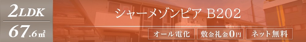 シャーメゾンピア B202表紙