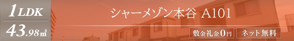 シャーメゾン本谷 A101表紙