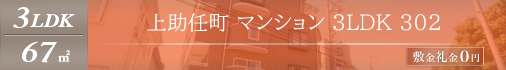 上助任町 マンション 3LDK 302表紙