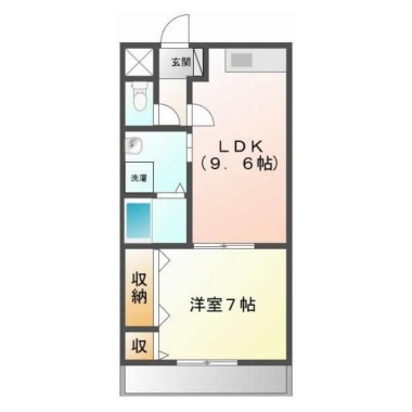 マリベール山城 203の間取り図