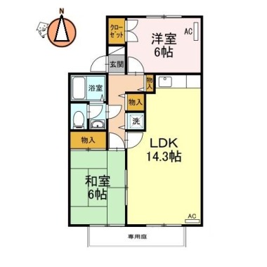 セジュール友and友 103の間取り図