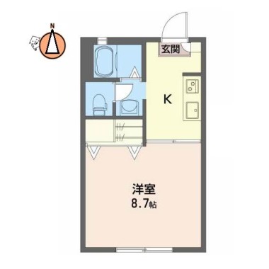 シャーメゾン安宅 201の間取り図