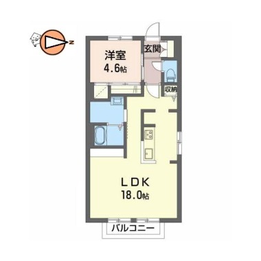 グリーンコーポ 203の間取り図