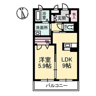 花音 301の間取り図