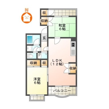 第2小西ビル 302の間取り図