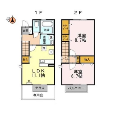 エヴァーグリーン 103の間取り図