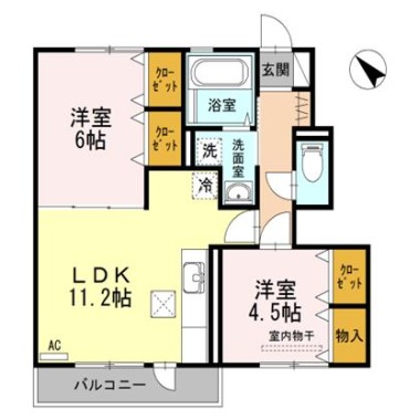 ノール プラージュ 102の間取り図