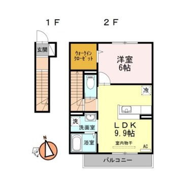 ノール プラージュ 206の間取り図