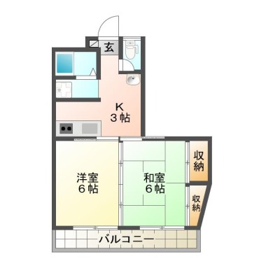 メゾンパルクNS 303の間取り図