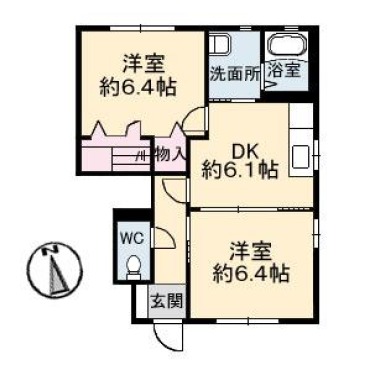 シャーメゾンマルシェ C棟 106の間取り図