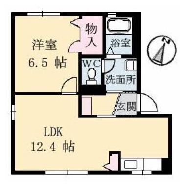 リッシュ良庵 I 101の間取り図