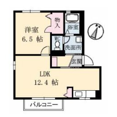 リッシュ良庵 I 201の間取り図