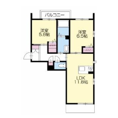 ベレオ庄町 101の間取り図