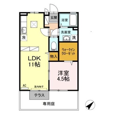 エスペランサ 102の間取り図